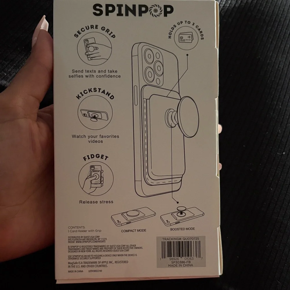 Pink MagSafe Card Holder & Grip